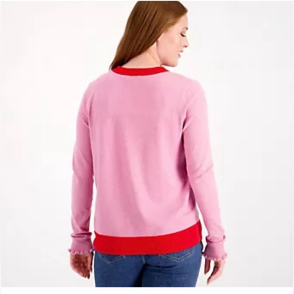 Candace Cameron Bure Surfside Button-Front V-Neck Cardigan - Picture 2 of 5